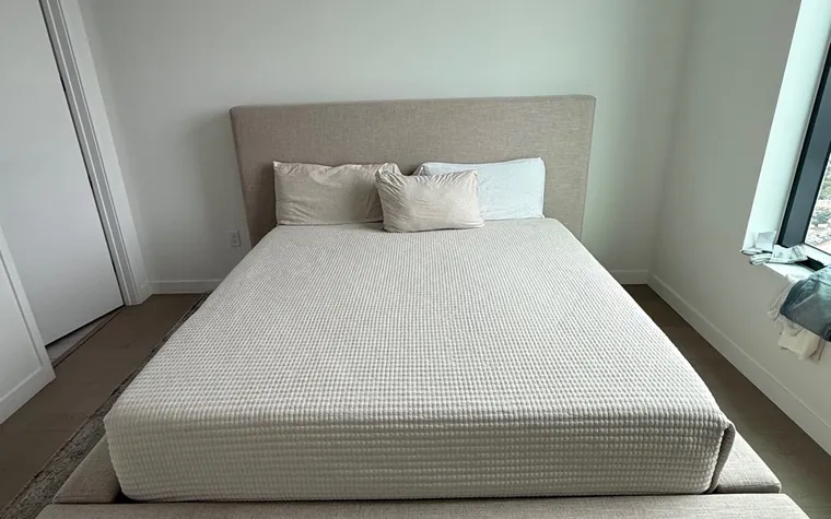 Bedroom reset with fresh linens
